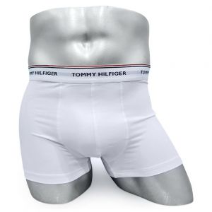 Мужские трусы Tommy Hilfiger белые мелкий шрифт T08