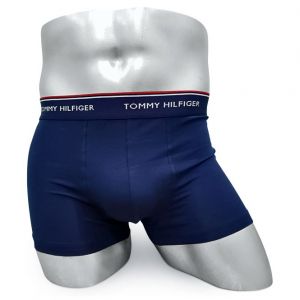 Мужские трусы Tommy Hilfiger синие мелкий шрифт T09