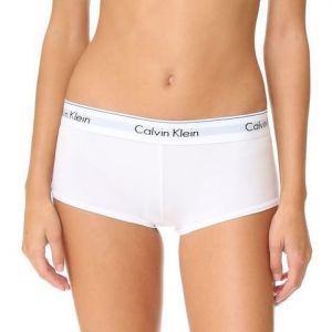 Женские шортики Calvin Klein белые с белой резинкой